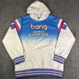 Bang Hoodie Women's XL Mens L Pullover Revolution Energy Drink World Champions